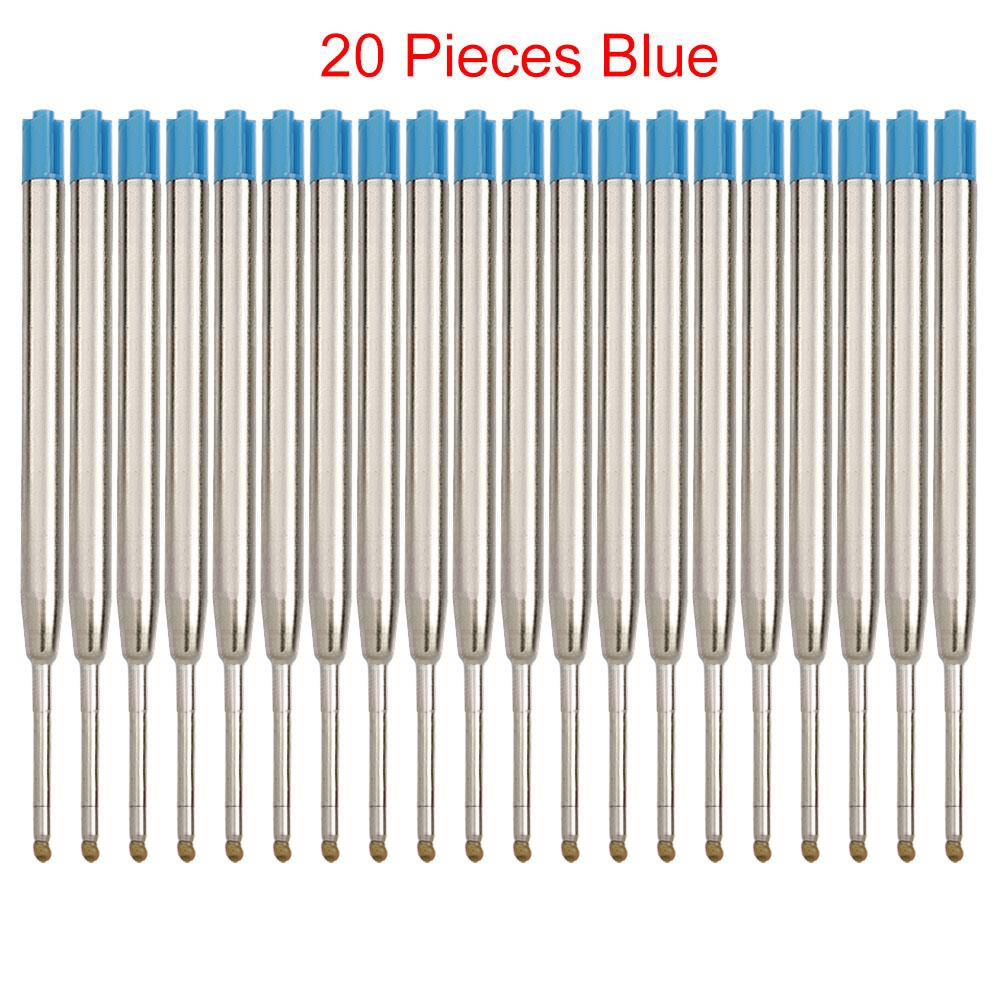 1.0mm Replaceable Metal Ballpoint Pen Refills For Parker Pens Medium Point Blue Red Black Ink Rods For Writing Office Stationery