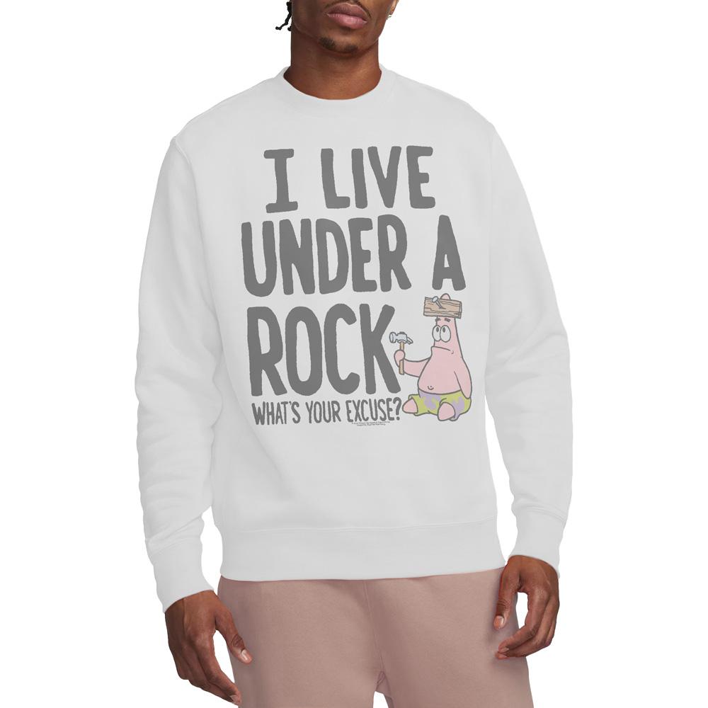 SpongeBob SquarePants Unisex Adult Under A Rock Sweatshirt