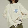 MLB Sweatshirts Unisex Ecru Crew Neck Moderate Regular 31MT54061-50I