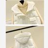Down Cotton Vest Women's Outer Wear Thick Waistcoat Jacket Loose Zipper Hooded Vest