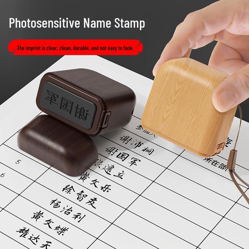 Personalized Name Stamp and Handwritten Signature Seal, Custom Engraving 10,000 Uses