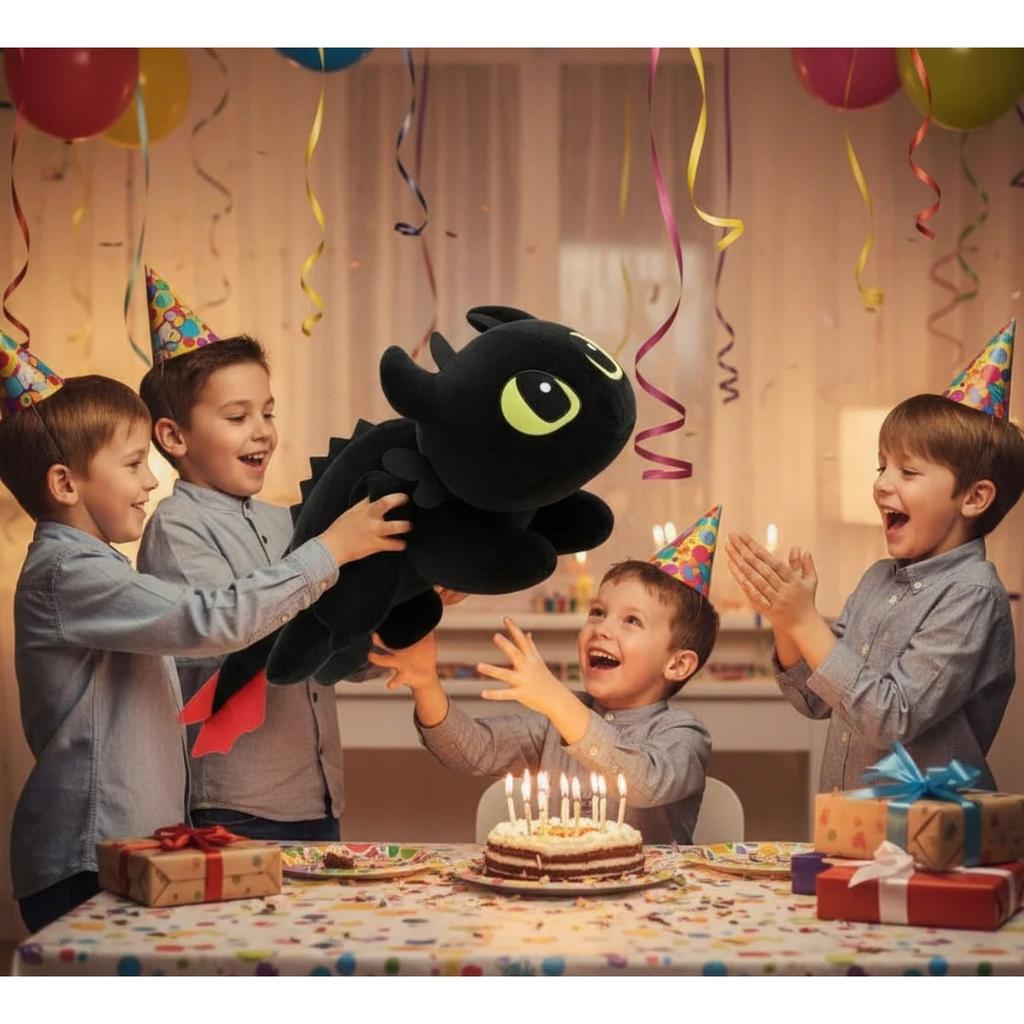 How To Train Your Dragon Toothless Plush Pillow Soft Stuffed Animal Kids Cushion Nap Pillow Anime Movie Gift