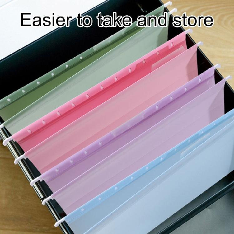 Adjustable Hanging File Folders Wall Mount File Holders with Sturdy Plastic Construction For Desk Cabinet Wall Mounting