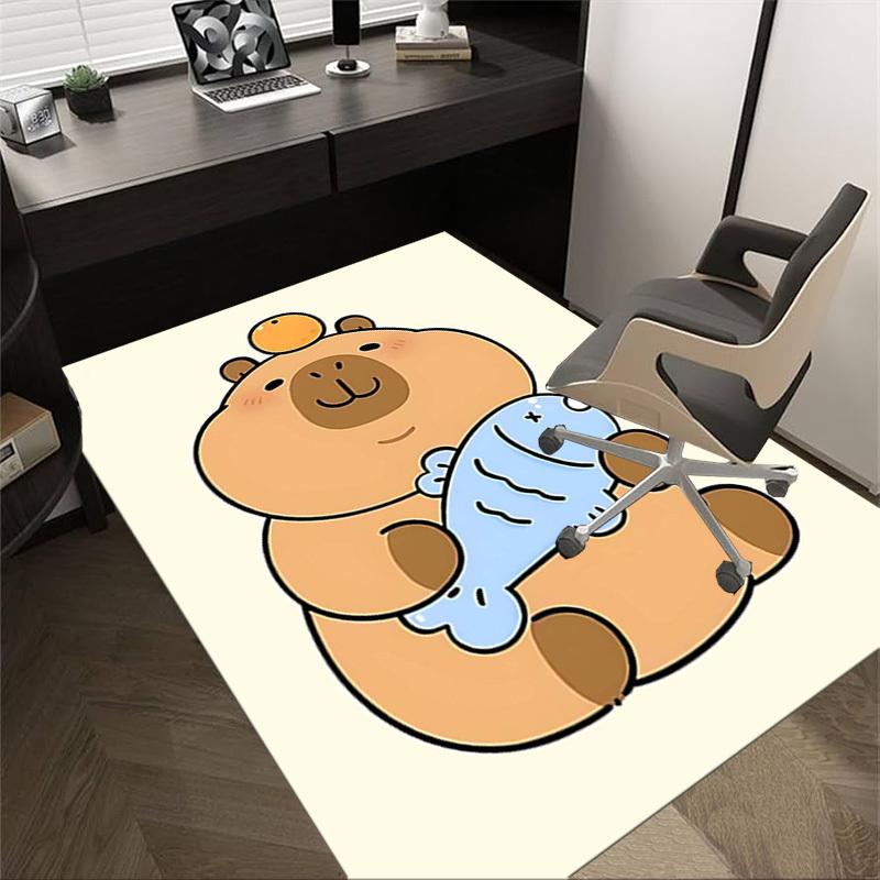 

1PC Kapibala Extra Large Non-Slip Floor carpet, Office, family, bedroom, Studio - Large Area Rug Indoor Rugs, Vibrant Colors-A290 60cm by 90cm