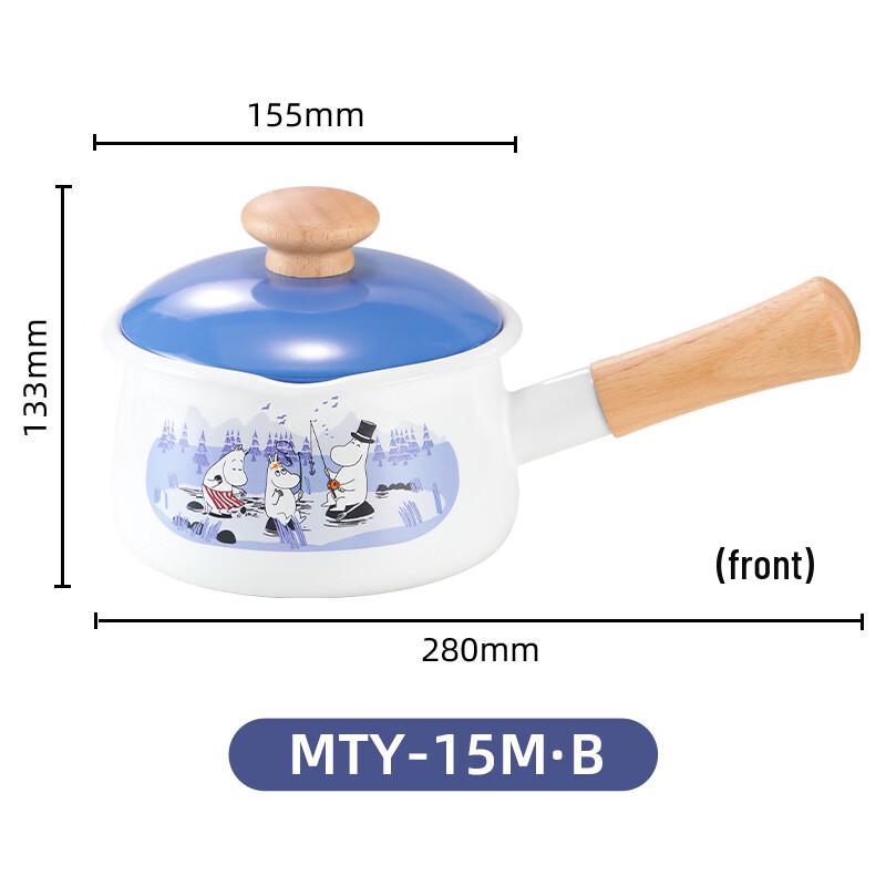 

FUJIHORO Moomin Fishing Series 15CM Enamel Milk Pot