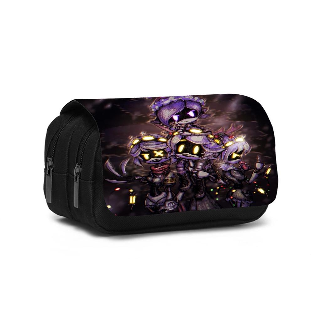 Murder Drones Double Layered Pencil Case Large Capacity Stationery Organizer Bag for Boy Girls and Students Pen Bag Best Gift