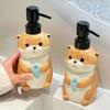 380ml Creative Animal Soap Dispenser Household Toilet Hand Wash Dispenser Split Bottle Ceramic Press Lotion Split Bottle