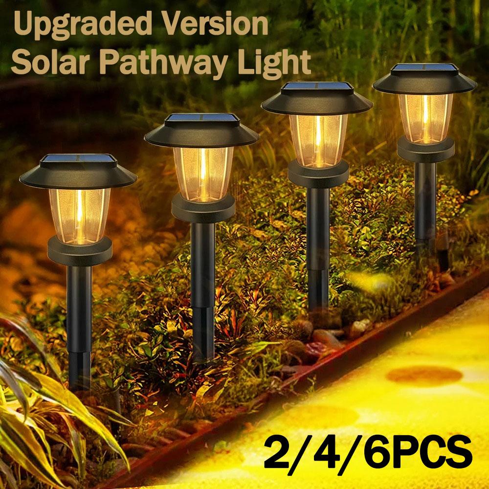 Solar Pathway Lights LED Outdoor Landscape Path Lamp IP65 Waterproof Solar Garden Lights For Yard Garden Walkway Patio Driveway