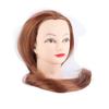 Makeup Mannequin Head Hairdresser Training Head Cosmetology Doll Head Blond Golden Brown
