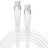 60W Fast Charging USB-C Cable for Redmi Note 14, Note 13 Pro 4G-5G, Note 12-11-11S, Redmi 14C, 13, 13C - 1 Meter White