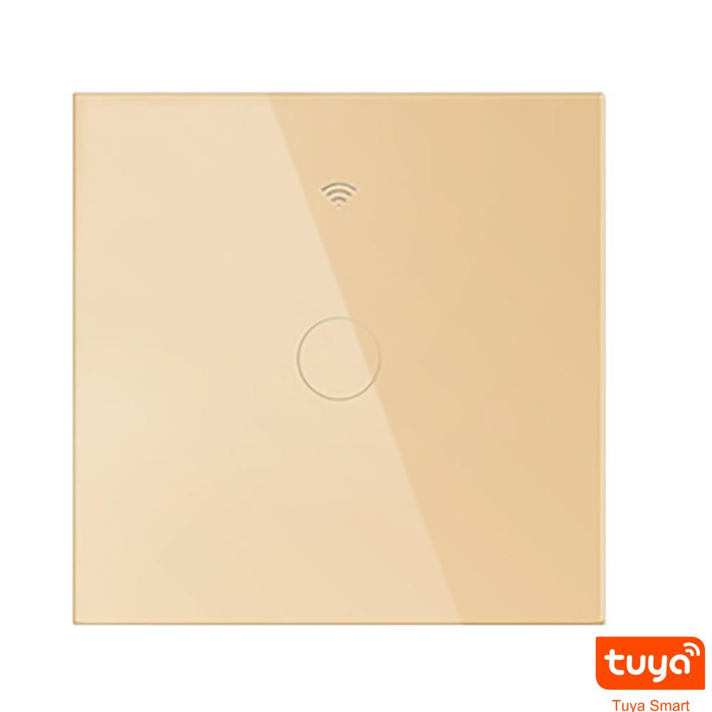 Melery Lichtschalter Wifi Smart Tuya Touch Sensor Glas Panel Lampe Interrupter EU Platz Fernbedienung durch Alexa Dot Google Home