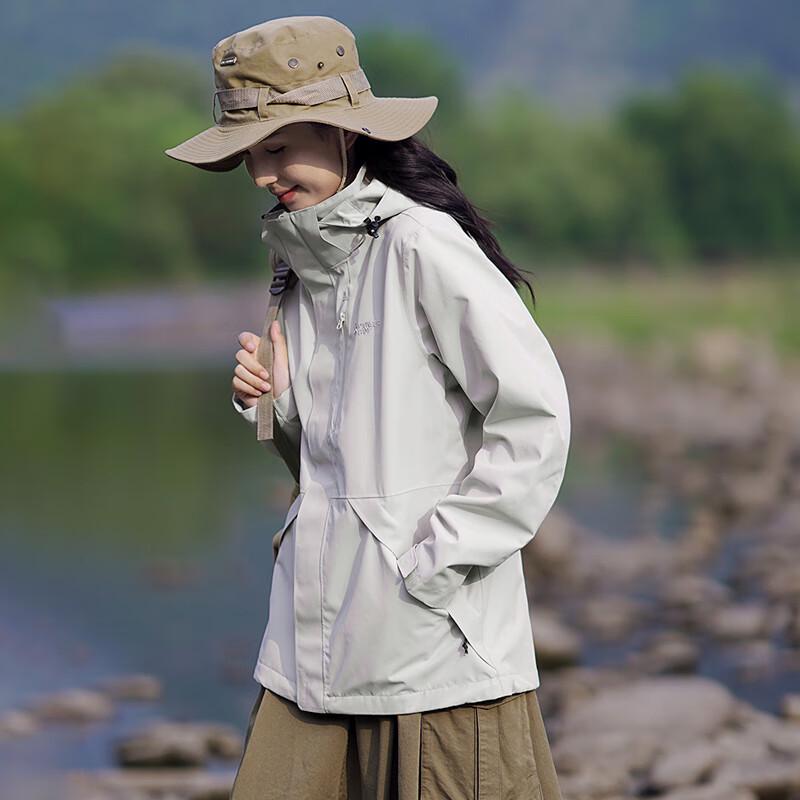 Tuoluzhe Women's Waterproof Windproof Outdoor Shell Jacket