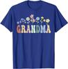 Grammy Gifts Women Wildflower Floral Design Grammy T-Shirt Women's Fashion Nana Gigi Grandma Tees Yaya Mimi Mother's Day Clothes