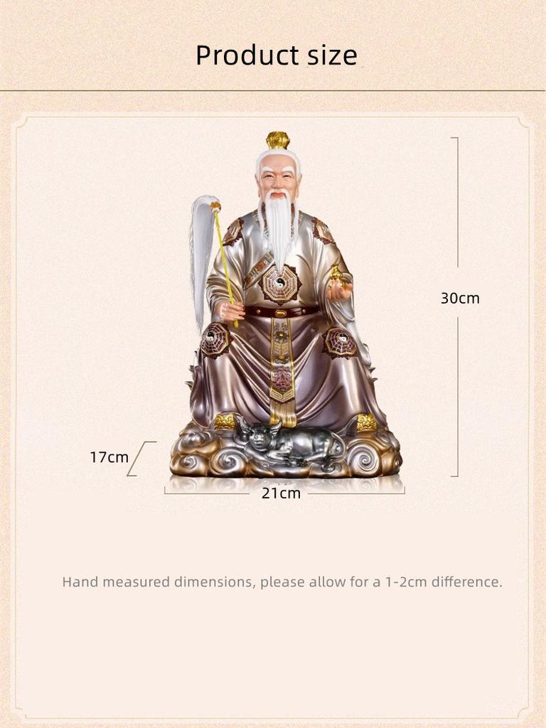 Home Furnishings Tai Shang Lao Jun Yuan Shi Tian Zun Ling Bao Tian Zun Shen Xiang Home Offerings of Buddha Statues Resin Crafts