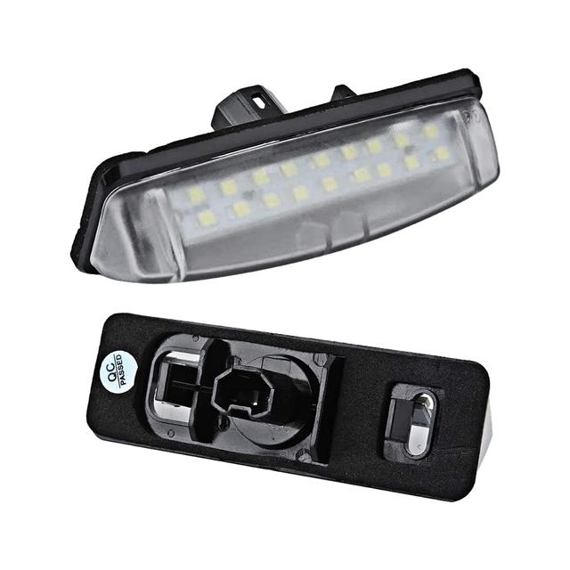 2Pcs For Mitsubishi Colt Plus Grandis 2003- Car LED License Plate Light Assembly 6000K Whit Canbus No Error Lamp Accessories