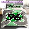 Hannover 96 Pattern Bedding Quilt Set Quilt Cover Pillowcase Home Decoration Birthday Gift (1 * Duvet Cover + 2 * Pillowcase, Without Core)