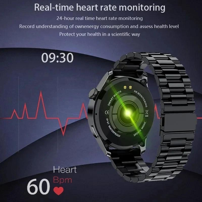 Watch 5 Pro GPS Tracking 1.52'' Smartwatch for Men 360*360 Screen NFC BT Calls Waterproof Health Monitor Men's Watch
