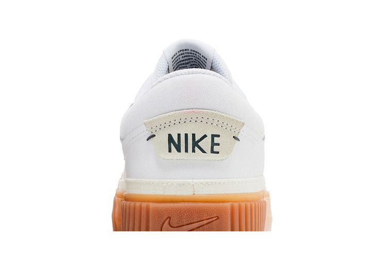 Women's Sneakers Nike Court Legacy Lift White Vintage Green Gum (Women's) White/University Red/Gum Yellow/Sail