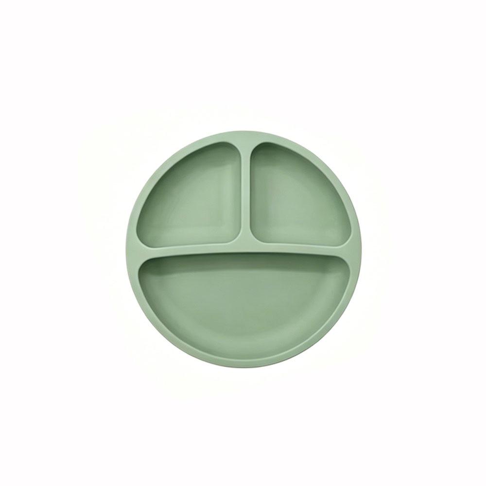 Silicone Baby Tableware Set: Feeding Bowl, Fork, Spoon & Food-Grade Dinner Plate