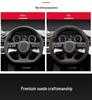 Ultra-Thin Suede Steering Wheel Cover for Geely Galaxy E8: Non-Slip, Sweat-Absorbing, Perfect for Autumn and Winter.