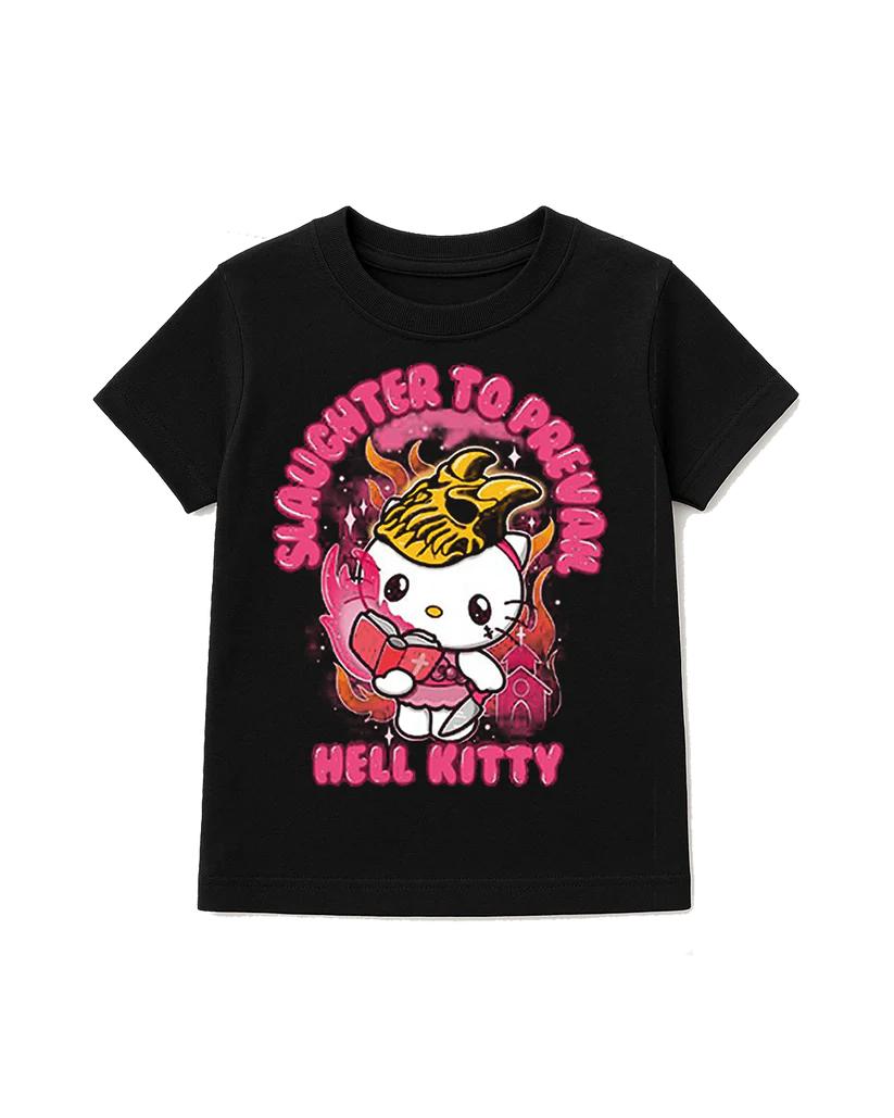 

Sanrio 2026 Summer Comic Form Hello kitty Image 100 Cotton Printed Casual Tshirt Adult Children Parentchild Top Homewear Y2k S