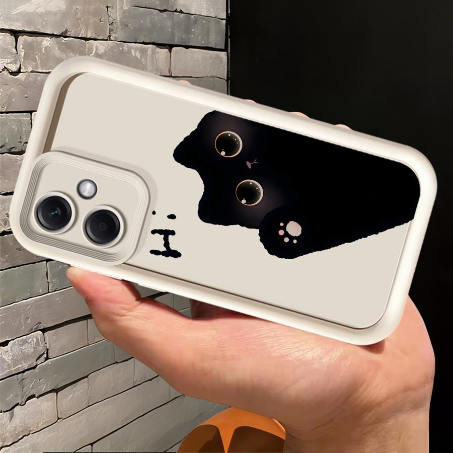 Phone Cover Case for Xiaomi Poco F8 C50 X3 Pro C61 X3 NFC C51 Hello Cute Blacks Cat