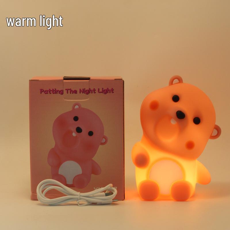 Doudou Duck Silicone Night Light - Baby Sleep Aid & Eye Protection Lamp
