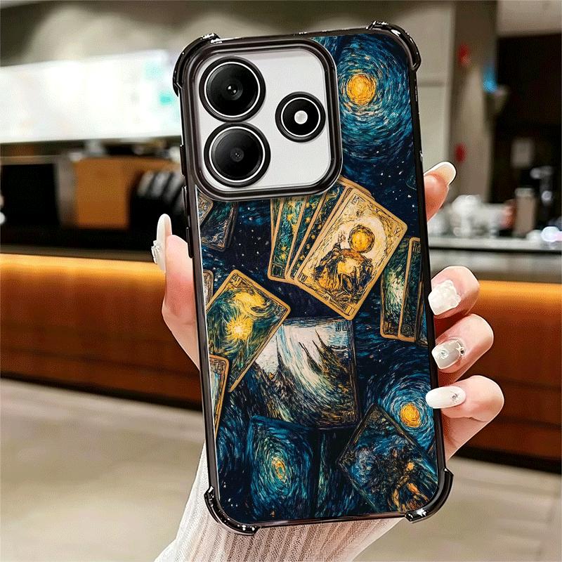 Hexe Tarotkarte Weiche Handyhülle Für Xiaomi Redmi Note 14 15 Pro Plus 13 12 11S 11T 5G 10 9S 9 Galvanisiert Anti-Fall Fundas