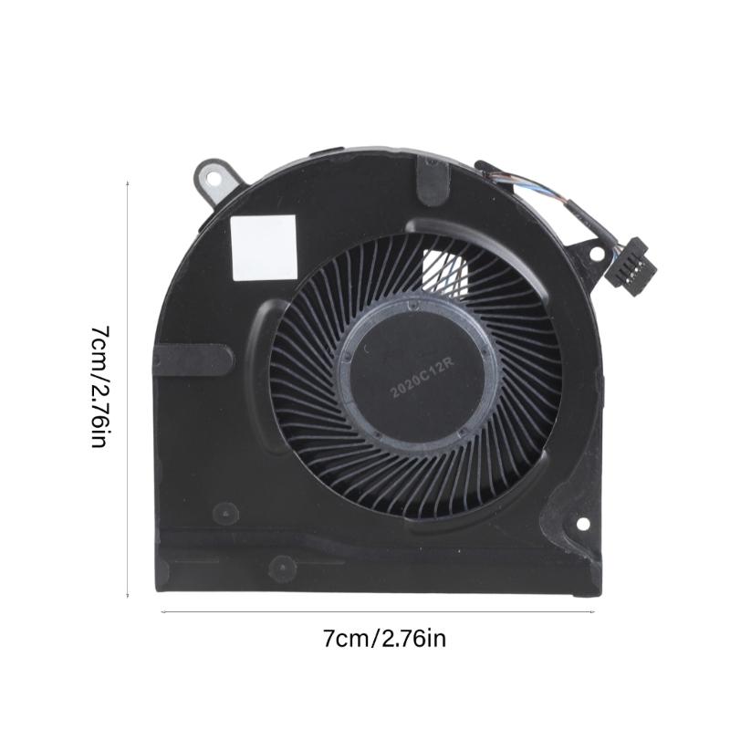Replacement CPU Cooling Fan Notebook Cooling Metal Heat Dissipation Fan for 15-EG PM Laptop Notebook Accessories
