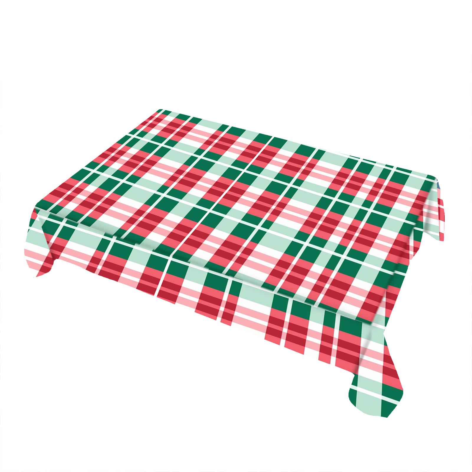 

Рождественская скатерть прямоугольная с прямым краем One Size