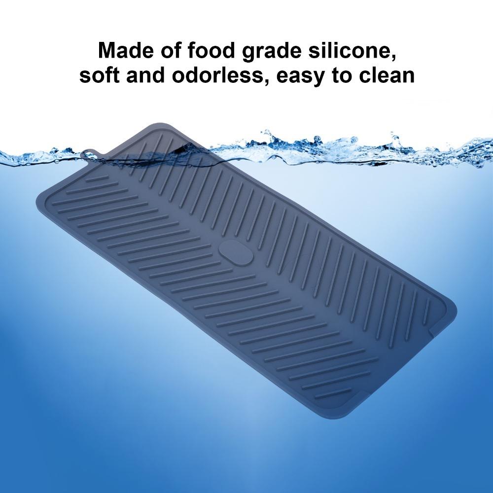 Silicone Drying Mat Flexible Dish Drying Mat Multi-Purpose Kitchen Draining Pad Dish Draining