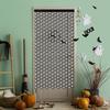 Halloween Foil Fringe Curtain Metallic White Ghost Tinsel Streamer Halloween Party Photo Booth Backdrops for Wall Door Indoor Outdoor Decoration