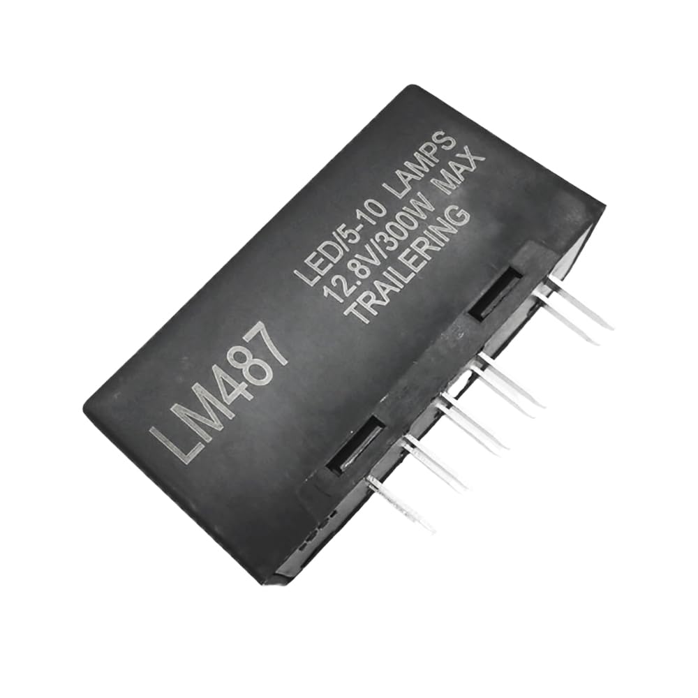 DSkoiph LM487 LED Flasher Relay Replacement 10383321 15231201 Turn Signal Relay Compatible with GM GMC Chevrolet Silverado Cadillac Hummer 10 P