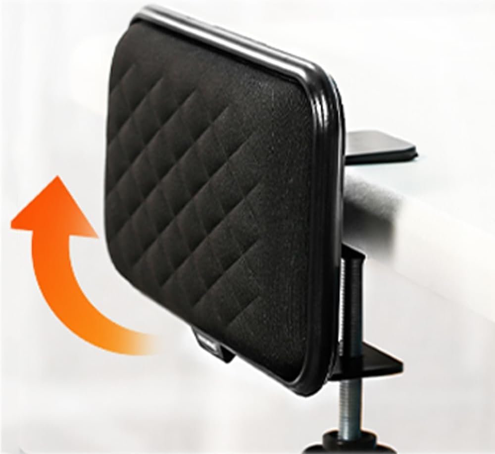 FUGEST Armrest Computer Desk Wrist Bracket Desk Armrest Armrest Cushion Easy To Install Desk Wrist Rest 90 Degree Foldable Reduces Fatigue Ergonomic