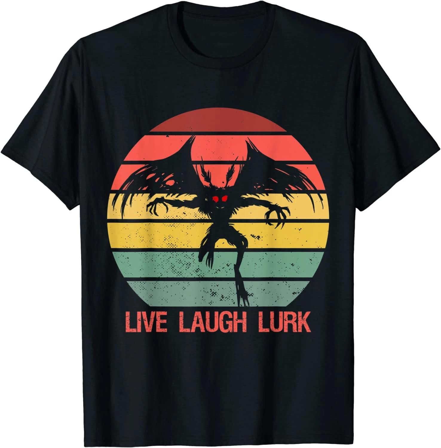 Mothman Live Laugh Lurke Urban Legend Mythology T-Shirt S