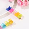 Hair Accessories Girls Women Duckbill Candy Color Colorful Hair Clip Barrette Jelly Bear Hairpin