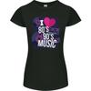 I Love 80s 90s Music Pop Rock Acid House Womens Petite Cut T-Shirt