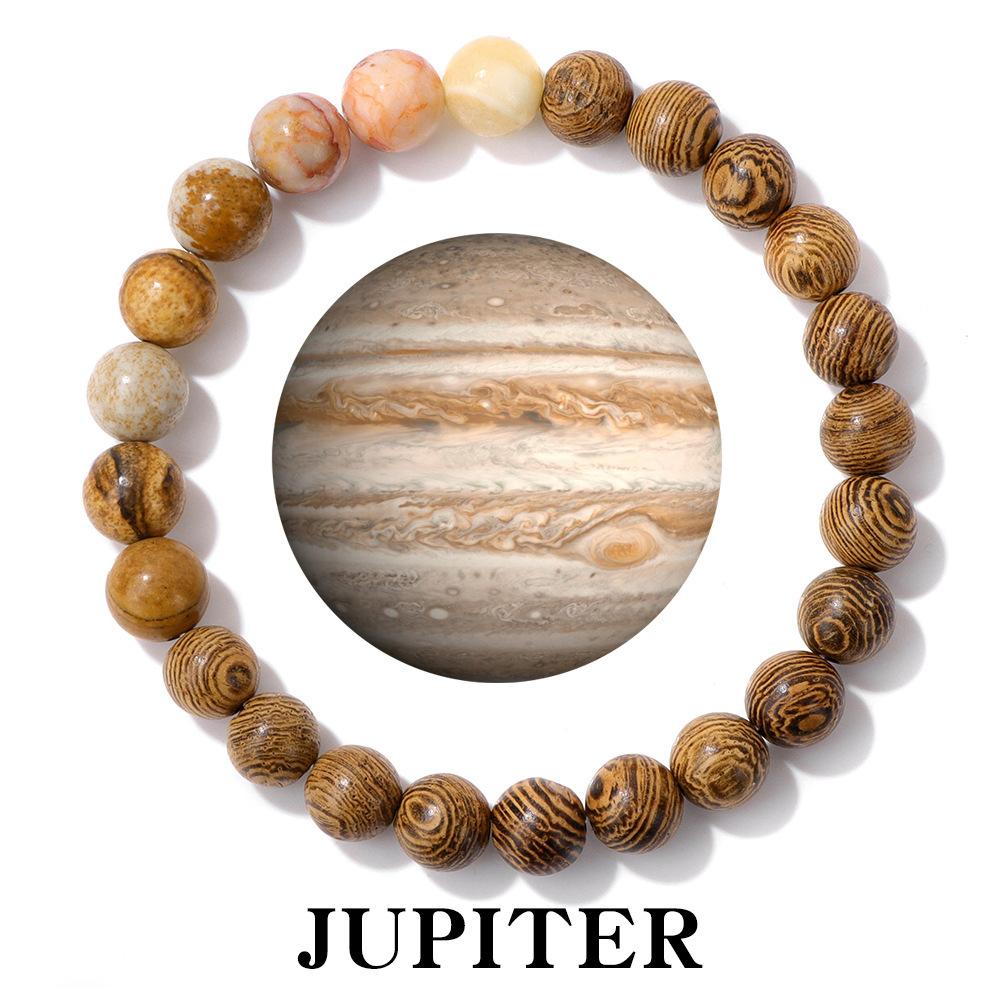 JYL TS Bracelet Solar System  Planet Beads Design Invites Cosmic Blessings & Adventure Jupiter