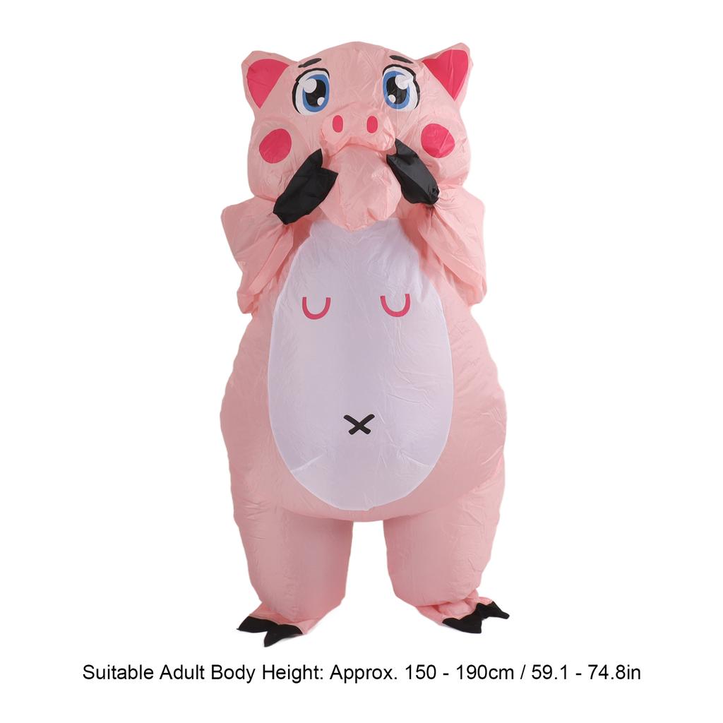 Aufblasbares Kostüm Rosa Schwein Aufblasbares Halloween Cosplay Kleid Overall Kostüm Für Erwachsene Aufblasbares Kostüm Aufblasbare Puppe Kostüm