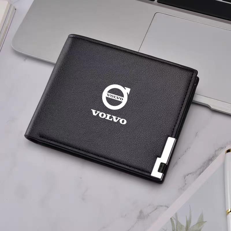 

For Volvo R Design Xc60 V60 S60 V40 V50 S40 S80 C30 Xc40 Xc70 Auto Leather Car Purses Driver License Credit Card Business Wallet