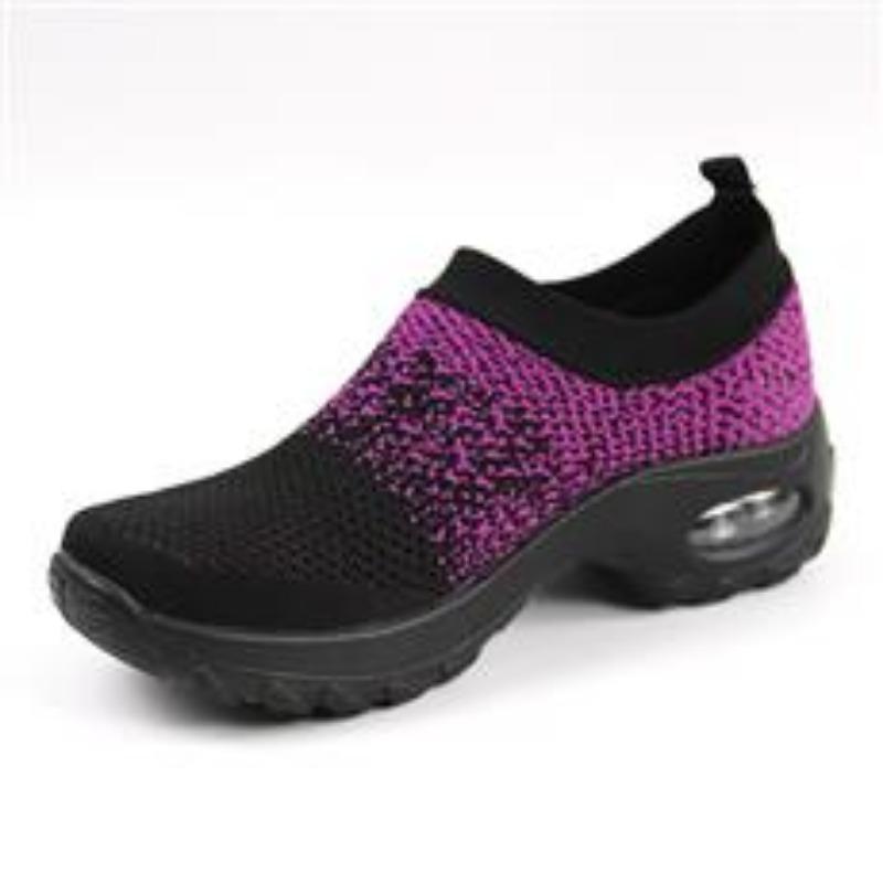 Women's Slip-On Sock Sneakers Breathable Knit Hiking Casual Lightweight Comfortable Shoes