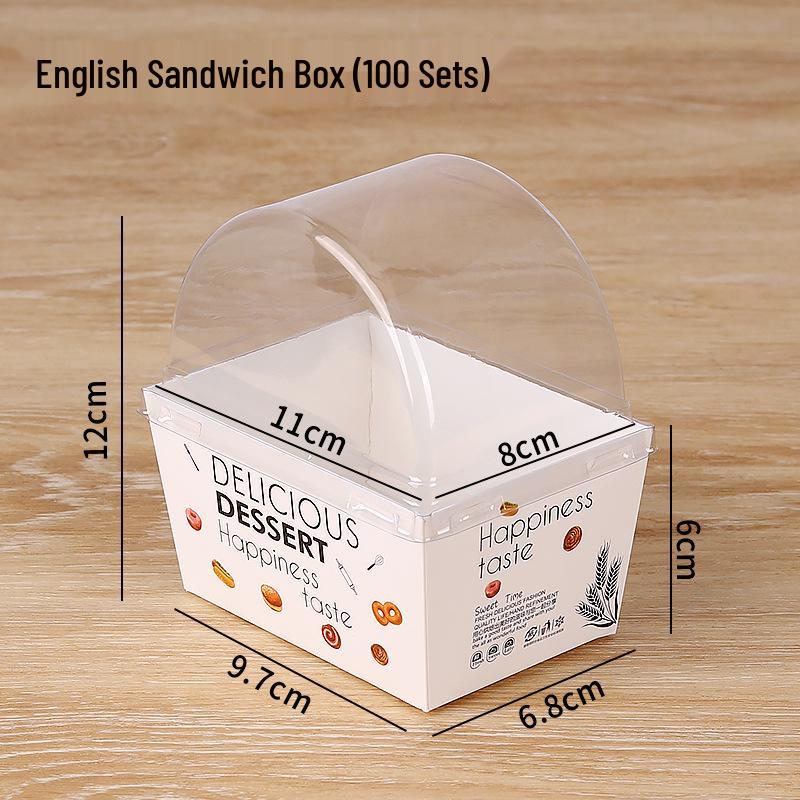 Rousong Xiaobei Pastry Box: Oil-Proof Takeout Container for Desserts, Snow Mei Niang, Puffs, and Cake Rolls.