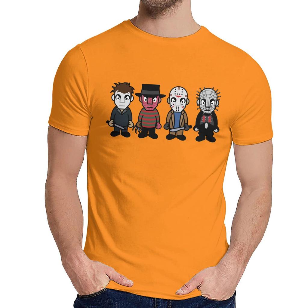Custom Horror Movie Serial Killers Horror Movie Serial Killers T Shirt Man Hipster Cotton Clothes O