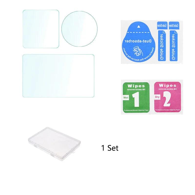 For DJI Osmo Action 5 Pro Camera 9H Tempered Glass Film+Mini Storage Carring Bag+Lens Protective Case Cover+Windslayer Cover