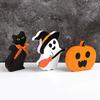3 Stück/Set Halloween Geist Kürbis Holzornamente Tischschild Halloween Party Gastgeschenke Geschenk Festliche Party Heimdekorationszubehör