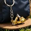 Durable Keychain Pendant Motorcycle Charm Zinc Alloy Key Chain with Retro Scooter Buckle Electric Donkey Design Holder