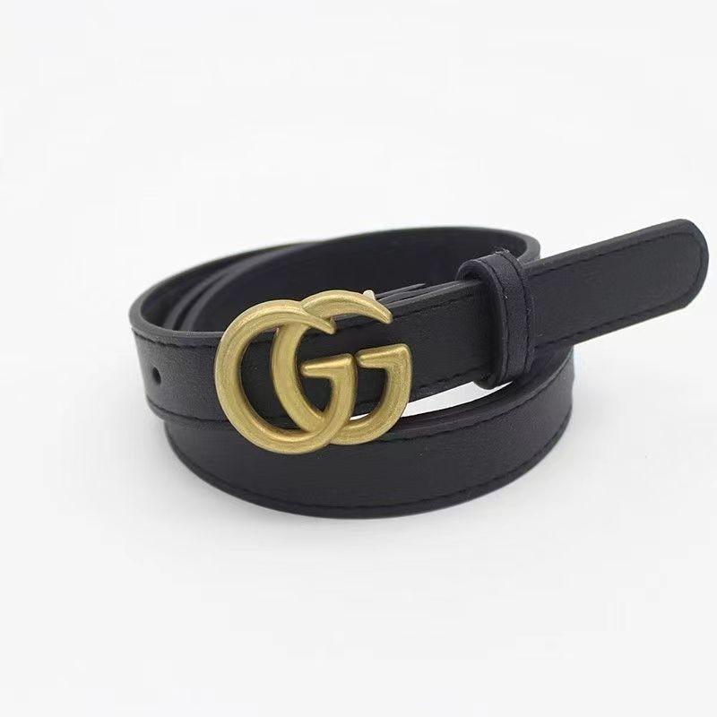 Stylish Gold Alloy Buckle Women's Fashionable Denim Pants Belt In Multiple Colors