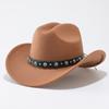 Hat Men's and Women's Wool Couple Top Hat Big Edge Straight Edge Jazz Hat Western Cowboy Hat