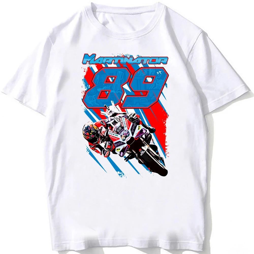 Jorge Martinator 89 GP Race Ride Fans T-Shirt New Summer Men Short Sleeve Sport Boy Casual Tees Motorcycle Riding  White Tops