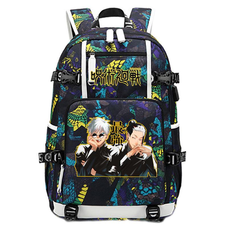 Bag Anime Peripheral Five Wushu Second Dimensional Backpack for Junior High School Students and Elementary School Students Large Capacity Backpack